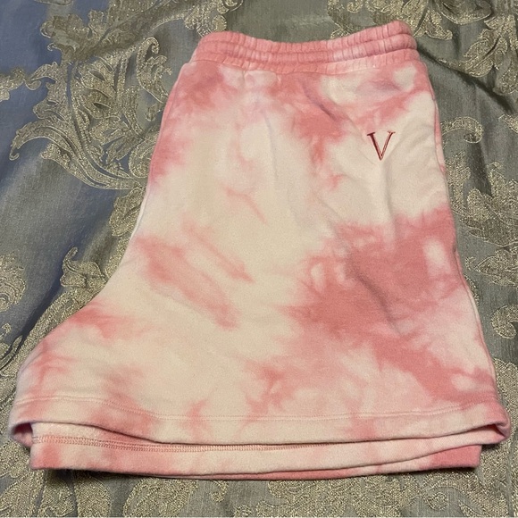 NEW Victoria's Secret Stretch Fleece Track Short
Pink Tie Dye - Picture 5 of 7